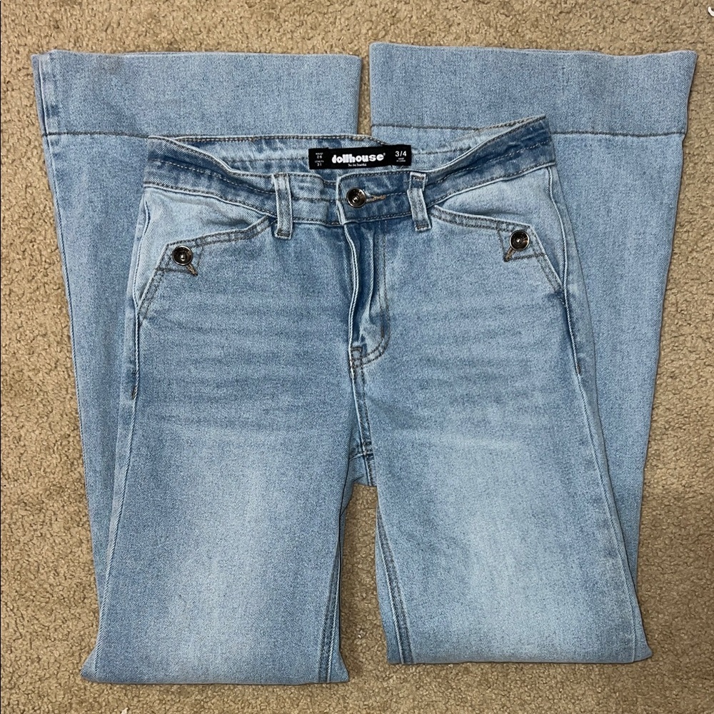 Dollhouse Light Blue Flare Jeans